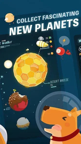 Walkr: Fitness Space Adventure (Уолкр) [МОД: Много денег, Монет и Все открыто] Screenshot 2