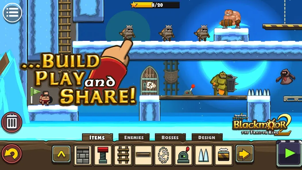 Blackmoor 2: Action Platformer (Блэкмур 2) [МОД: Меню, Бесконечные монеты и Открытые уровни] Screenshot 5