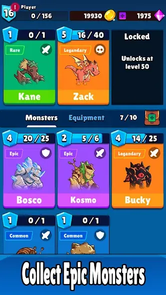 Monster RPG: AFK Idle Clicker (Монстер РПГ) [МОД: Бесконечные деньги, Монеты и Мега MOD] Screenshot 1