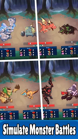 Monster RPG: AFK Idle Clicker (Монстер РПГ) [МОД: Бесконечные деньги, Монеты и Мега MOD] Screenshot 2