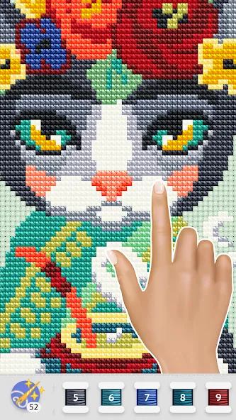 Cross Stitch Club (Кросс Стич Клуб) [МОД: Деньги, Монеты и Меню MOD] Screenshot 3