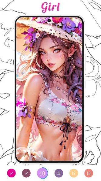 Coloring Games-Color By Number [МОД: Деньги, Монеты и Меню MOD] Screenshot 3