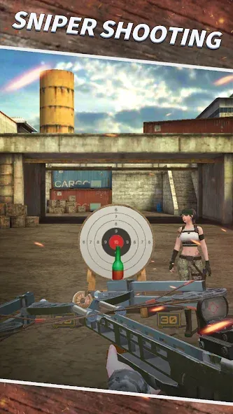 Sniper Shooting : 3D Gun Game [МОД: Много монет, Открытые уровни и Мега MOD] Screenshot 2