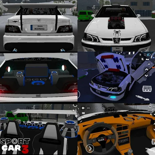 Sport car 3 : Taxi & Police - (Спорткар 3) [МОД: Много денег, Монет и Все открыто] Screenshot 1