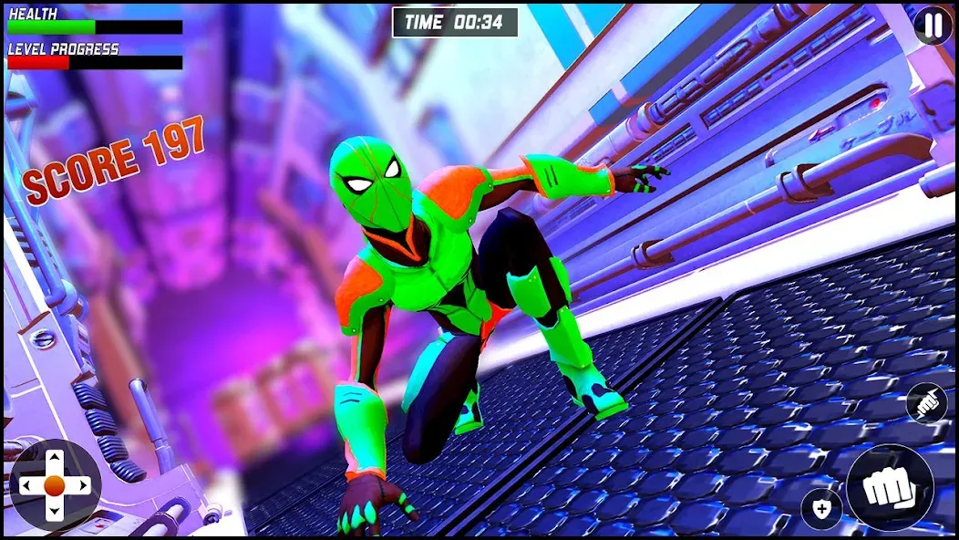 Strange Robot Spider hero Game [МОД: Бесконечные деньги, Монеты и Мега MOD] Screenshot 2