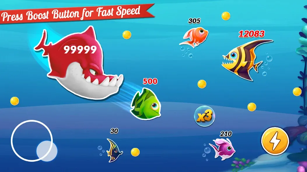 Fish.IO Fish Games Shark Games (Фиш Ай О Фиш Геймс Шарк Геймс) [МОД: Все открыто, Дополнительные деньги и Меню MOD] Screenshot 1
