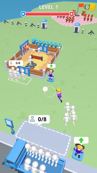 Army War Camp—Battle Game [МОД: Деньги, Монеты и Меню MOD] Screenshot 1