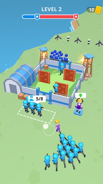 Army War Camp—Battle Game [МОД: Деньги, Монеты и Меню MOD] Screenshot 2