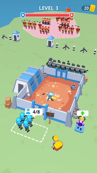 Army War Camp—Battle Game [МОД: Деньги, Монеты и Меню MOD] Screenshot 3