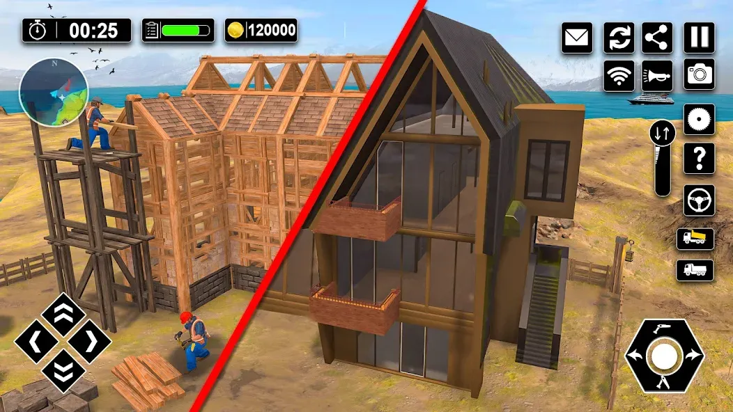 Wood House Construction Game [МОД: Много денег, Монет и Все открыто] Screenshot 4