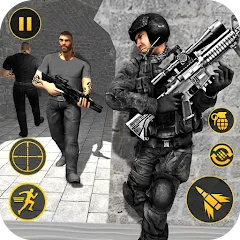 Скачать Anti Terrorist Shooting Game [МОД: Бесконечные деньги, Монеты и Мега MOD] | Взлом Anti Terrorist Shooting Game на Андроид