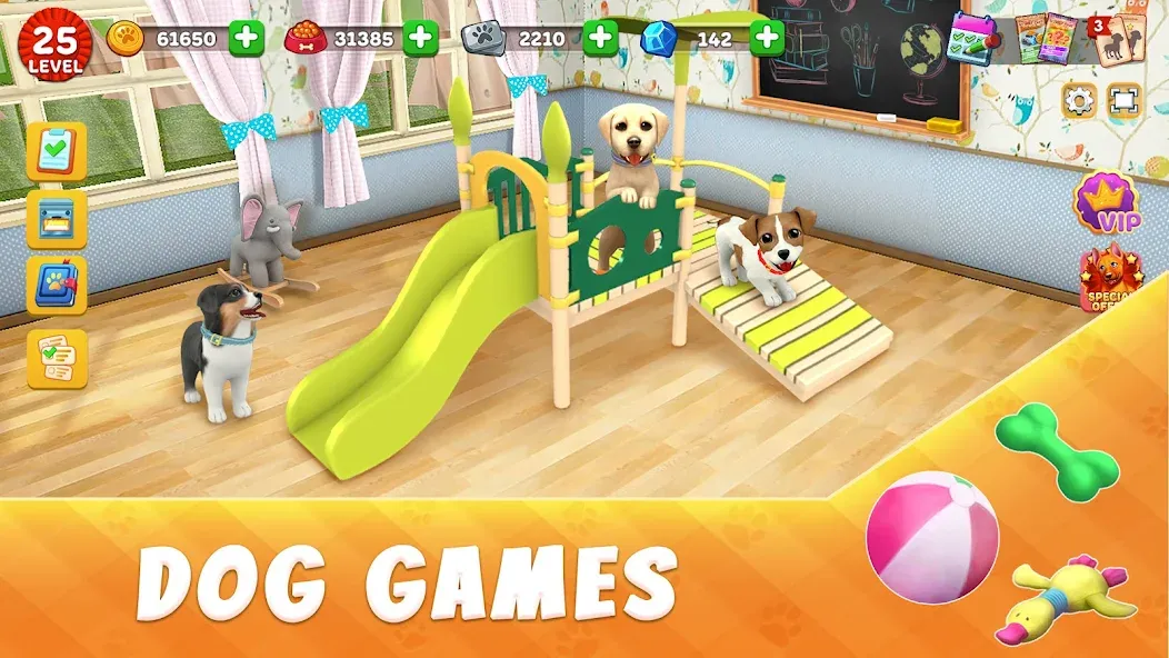 Dog Town: Puppy Pet Shop Games (Догтаун) [МОД: Много монет, Открытые уровни и Мега MOD] Screenshot 1