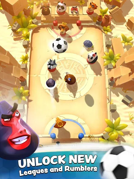 Rumble Stars Football (Рамбл Старс) [МОД: Много монет, Открытые уровни и Мега MOD] Screenshot 2