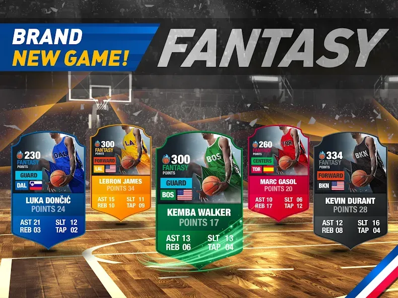 Basketball Fantasy Manager NBA [МОД: Все открыто, Дополнительные деньги и Меню MOD] Screenshot 3