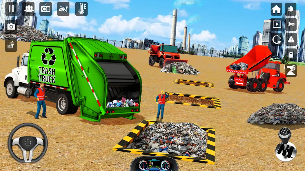Trash Truck Games Simulator 3D [МОД: Деньги, Монеты и Меню MOD] Screenshot 3