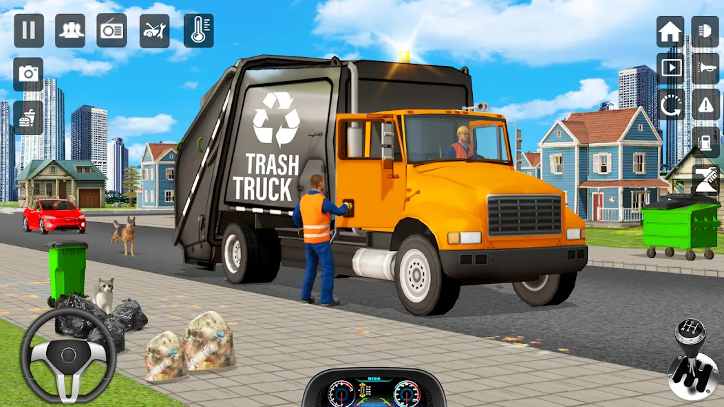 Trash Truck Games Simulator 3D [МОД: Деньги, Монеты и Меню MOD] Screenshot 5