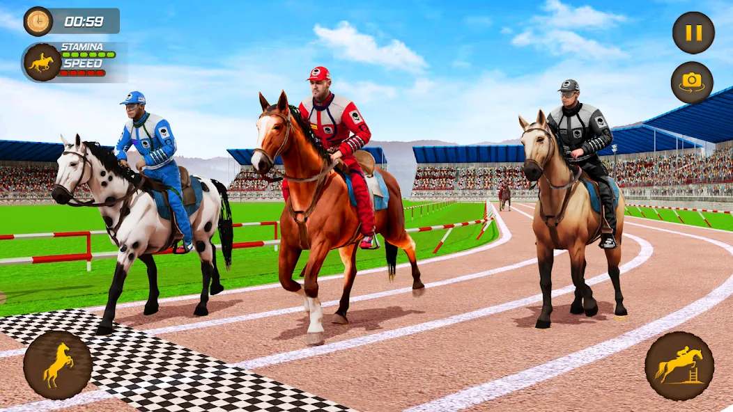 Horse Racing Game: Horse Games [МОД: Много денег, Монет и Все открыто] Screenshot 2