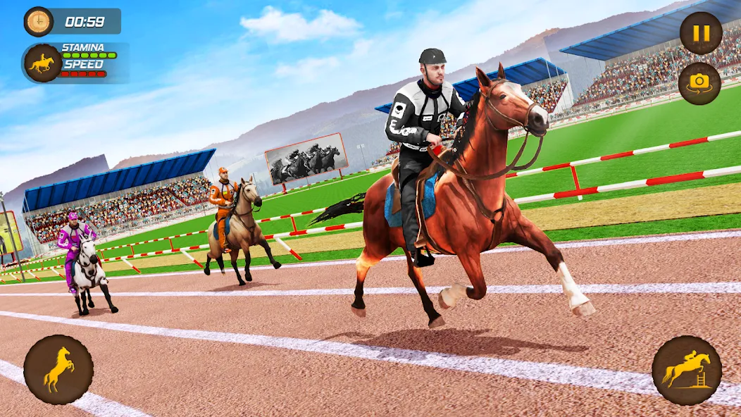 Horse Racing Game: Horse Games [МОД: Много денег, Монет и Все открыто] Screenshot 4
