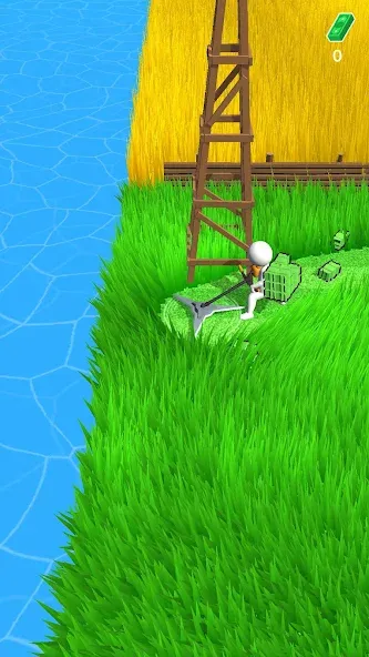 Stone Grass: Mowing Simulator (Стоун Грасс) [МОД: Все открыто, Дополнительные деньги и Меню MOD] Screenshot 1