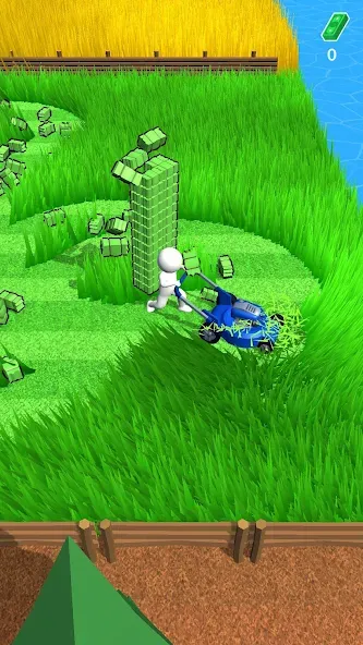 Stone Grass: Mowing Simulator (Стоун Грасс) [МОД: Все открыто, Дополнительные деньги и Меню MOD] Screenshot 2