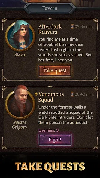 Age of Revenge: Turn Based RPG (Эйдж оф Ревендж) [МОД: Много денег, Монет и Все открыто] Screenshot 4