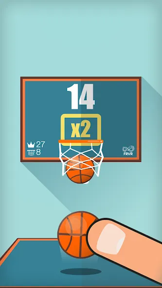 Basketball FRVR - Dunk Shoot (Баскетбол ФРВР) [МОД: Меню, Бесконечные монеты и Открытые уровни] Screenshot 5