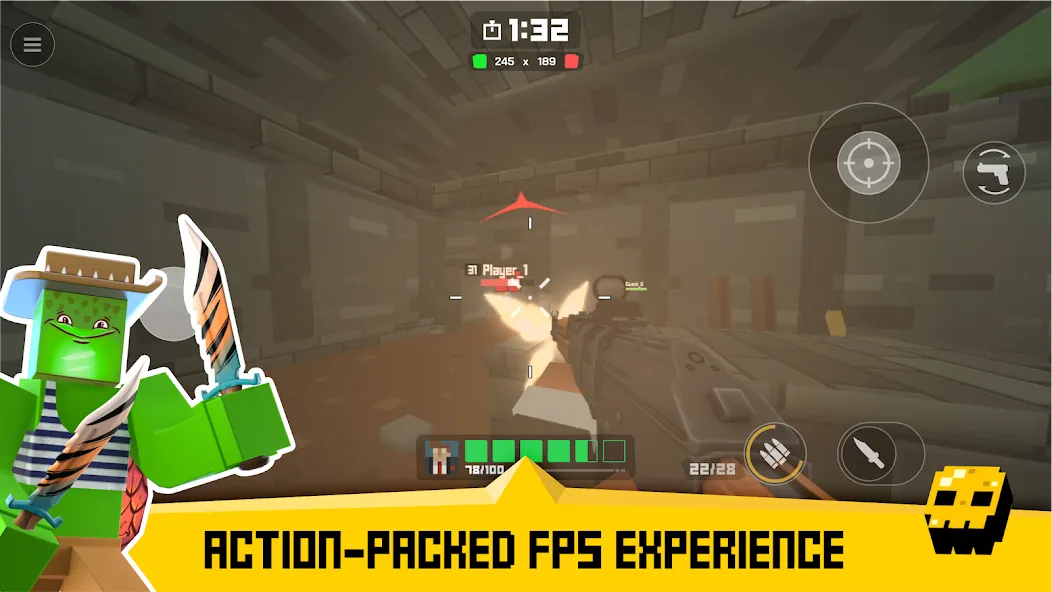 Krunker FRVR - Multiplayer FPS (Крункер ФРВР) [МОД: Все открыто, Дополнительные деньги и Меню MOD] Screenshot 1