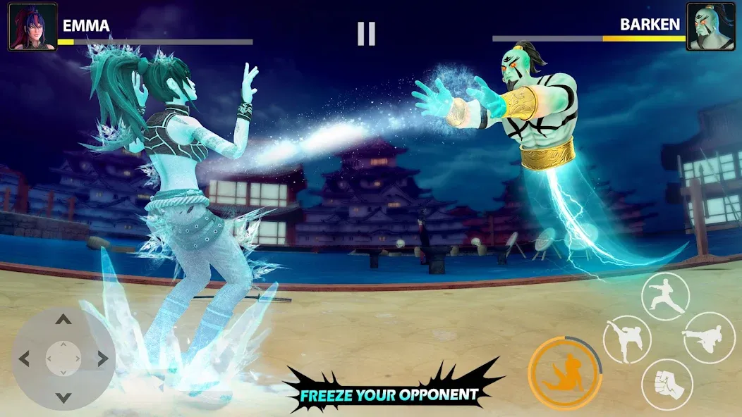 Ninja Clash: Karate Fighters (Ниндзя Мастер) [МОД: Меню, Бесконечные монеты и Открытые уровни] Screenshot 3