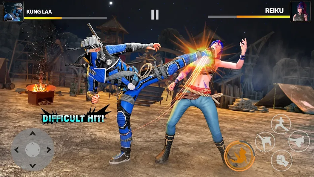 Ninja Clash: Karate Fighters (Ниндзя Мастер) [МОД: Меню, Бесконечные монеты и Открытые уровни] Screenshot 5