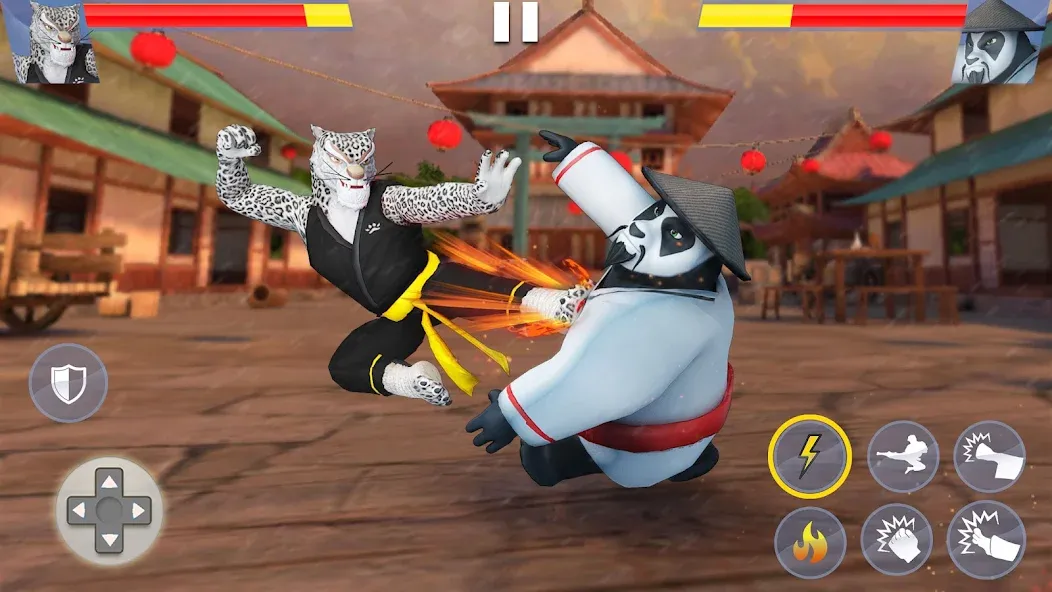 Kung Fu Animal: Fighting Games (Кунгфу животное) [МОД: Бесконечные деньги, Монеты и Мега MOD] Screenshot 2