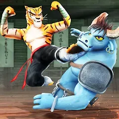 Скачать Kung Fu Animal: Fighting Games (Кунгфу животное) [МОД: Бесконечные деньги, Монеты и Мега MOD] | Взлом Kung Fu Animal: Fighting Games на Андроид