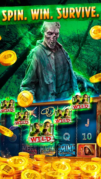 The Walking Dead Casino Slots (Зе Вокинг Дед Казино Слотс) [МОД: Бесконечные деньги, Монеты и Мега MOD] Screenshot 3