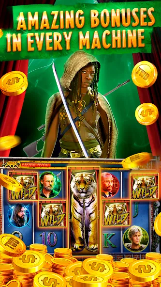The Walking Dead Casino Slots (Зе Вокинг Дед Казино Слотс) [МОД: Бесконечные деньги, Монеты и Мега MOD] Screenshot 4