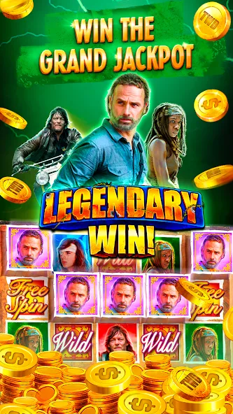 The Walking Dead Casino Slots (Зе Вокинг Дед Казино Слотс) [МОД: Бесконечные деньги, Монеты и Мега MOD] Screenshot 5