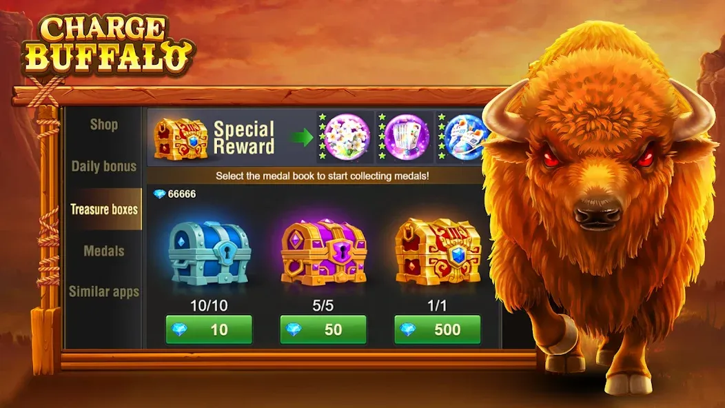 Charge Buffalo Slot-TaDa Games (Чардж Буффало Слот) [МОД: Много монет, Открытые уровни и Мега MOD] Screenshot 4