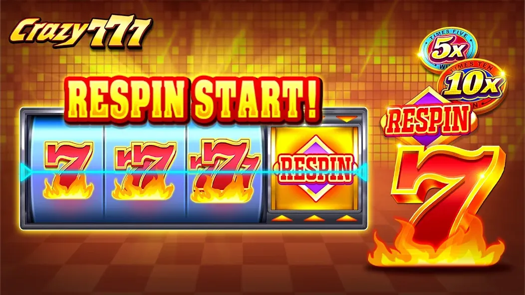 Crazy 777 Slot-TaDa Games (Крэйзи 777 Слот) [МОД: Много монет, Открытые уровни и Мега MOD] Screenshot 2