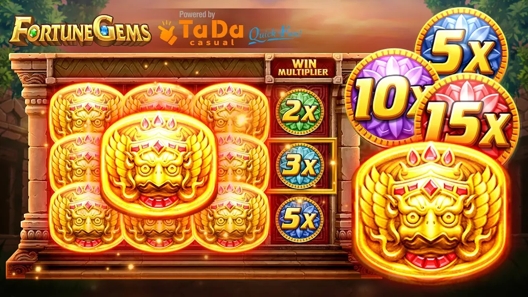 Slot Fortune Gems-TaDa Games (Слот Форчун Гемс) [МОД: Все открыто, Дополнительные деньги и Меню MOD] Screenshot 1