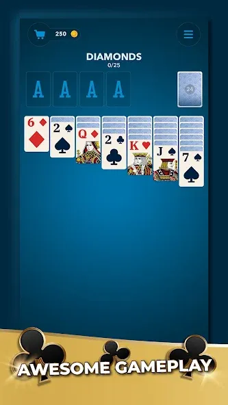 Solitaire Guru: Card Game [МОД: Меню, Бесконечные монеты и Открытые уровни] Screenshot 2
