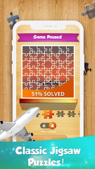 Jigsaw Go - Classic Jigsaw Puz (Джигсоу Го) [МОД: Бесконечные деньги, Монеты и Мега MOD] Screenshot 2