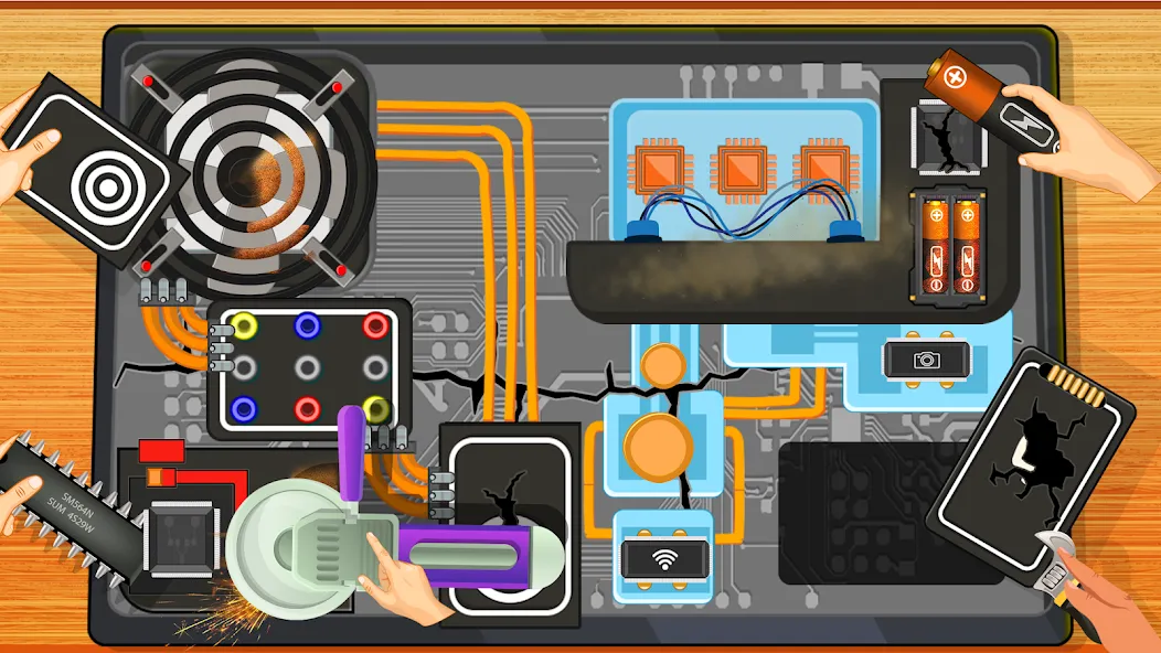 Electronics Repair Master [МОД: Много монет, Открытые уровни и Мега MOD] Screenshot 1