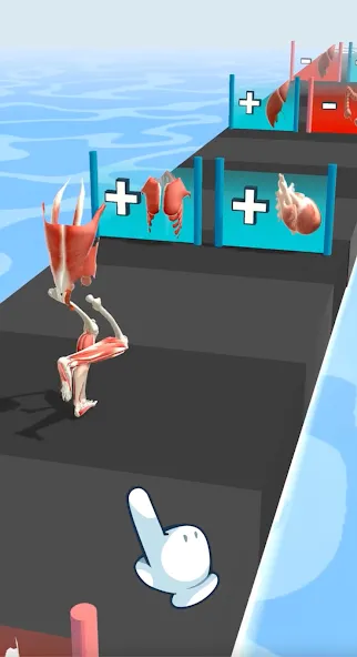 Human Run (Хуман Ран) [МОД: Меню, Бесконечные монеты и Открытые уровни] Screenshot 1