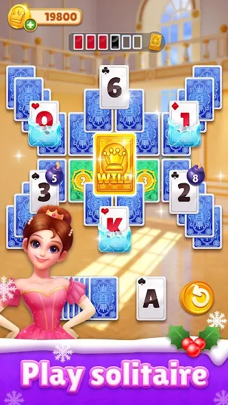 Royal Solitaire Tripeaks [МОД: Деньги, Монеты и Меню MOD] Screenshot 1