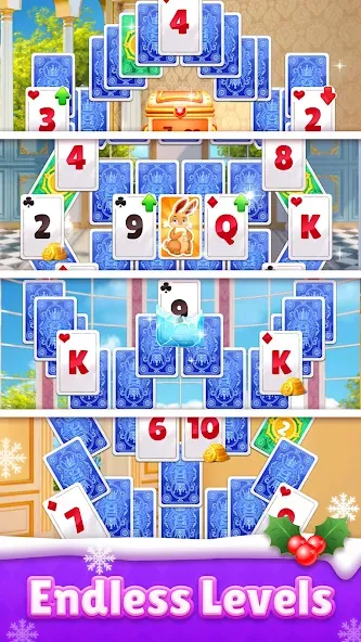 Royal Solitaire Tripeaks [МОД: Деньги, Монеты и Меню MOD] Screenshot 3