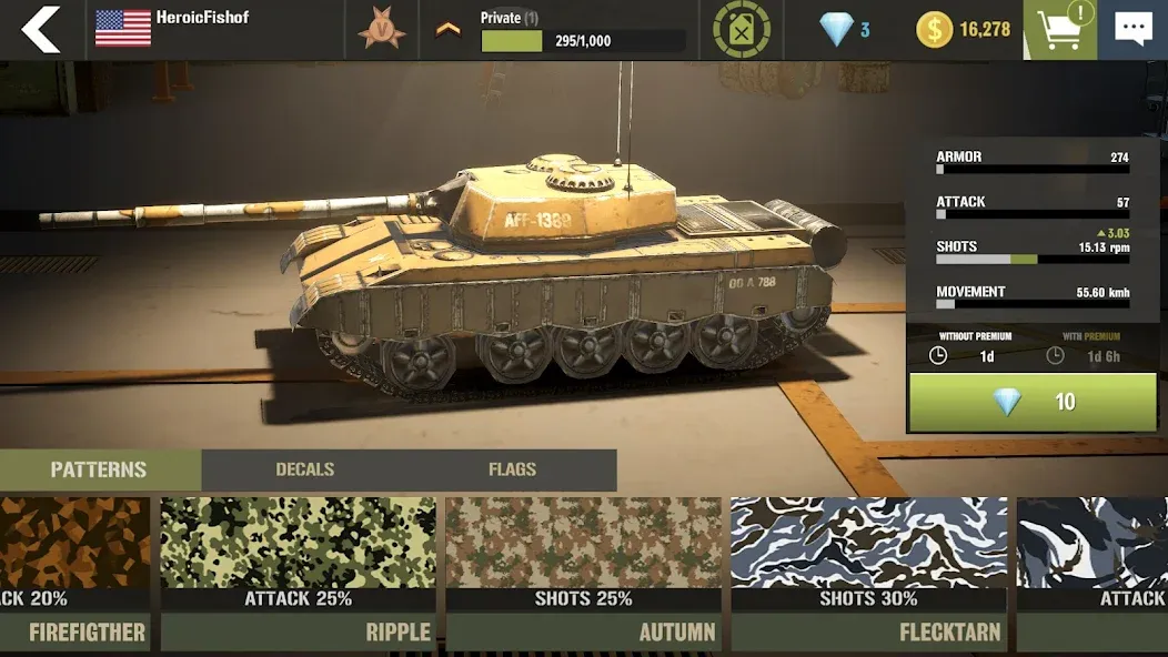 War Machines：Tanks Battle Game (Вар Машины) [МОД: Много денег, Монет и Все открыто] Screenshot 4