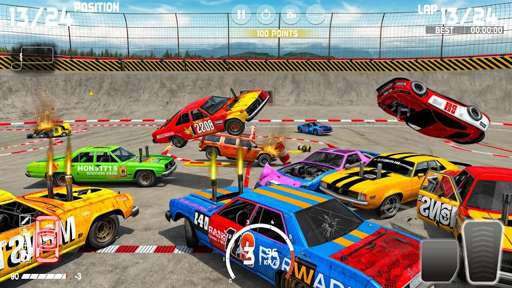 Demolition Derby: Car Games [МОД: Бесконечные деньги, Монеты и Мега MOD] Screenshot 2