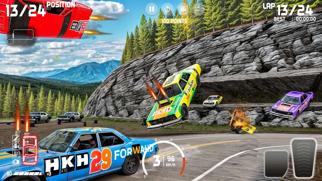 Demolition Derby: Car Games [МОД: Бесконечные деньги, Монеты и Мега MOD] Screenshot 3