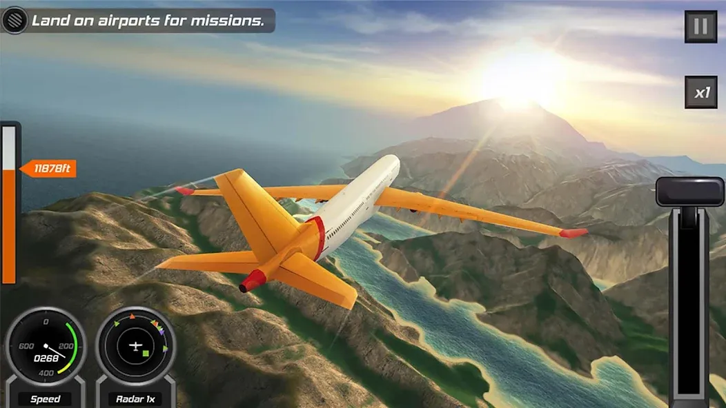 Flight Pilot: 3D Simulator [МОД: Деньги, Монеты и Меню MOD] Screenshot 5