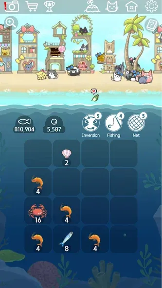 2048 Kitty Cat Island (Остров Кошачьеи Кошки) [МОД: Все открыто, Дополнительные деньги и Меню MOD] Screenshot 2