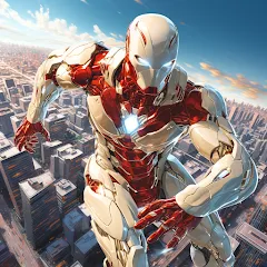 Скачать Super hero Flying iron jet man [МОД: Деньги, Монеты и Меню MOD] | Взлом Super hero Flying iron jet man на Андроид