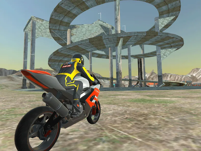 Moto bike Driving: Mega Ramp [МОД: Бесконечные деньги, Монеты и Мега MOD] Screenshot 3